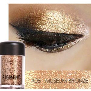 FOCALLURE Loose Glitter Pigments Eye Shadow, #8 Museum Bronze